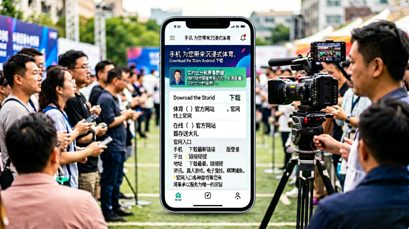 OD体育手机APP界面展示，实时比分和赛事数据